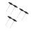6Pcs Durable Carbon Steel Lace Pullers for Figure Skates Boots Black 7