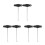 6Pcs Durable Carbon Steel Lace Pullers for Figure Skates Boots Black 8