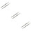 6 Pcs Steel Elbow Tweezers Set Multifunctional Thickened Pointed Tips 9