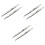 6 Pcs Steel Elbow Tweezers Set Multifunctional Thickened Pointed Tips 3