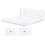 4Pcs Punch-Free Floating Shelf Transparent Acrylic Wall Mount Rack 3