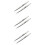 6 Pcs Steel Elbow Tweezers Set Multifunctional Thickened Pointed Tips 8