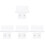 4Pcs Punch-Free Floating Shelf Transparent Acrylic Wall Mount Rack 4