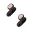 2Pcs Wall Mount Headphone Holder Retractable Hook Rack 6