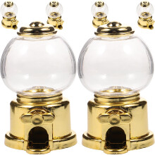 18 Pcs Plastic Mini Candy Catcher Machines Children Toys Golden