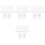 4Pcs Punch-Free Floating Shelf Transparent Acrylic Wall Mount Rack 5