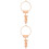 2Pcs 360 Degree Adjustable Wooden Cross Stitch Frame Stand 6