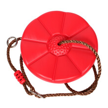 2Sets Red Toddler Swing Chair Plastic Outdoor Hanging Seat for Kids