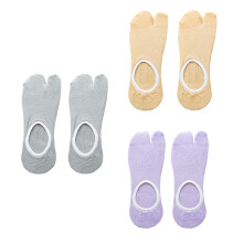9 Pairs Breathable Two-Toed Socks For Girls Summer Thin Socks