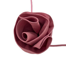 Vrouwen Verstelbare Choker Kettingen Gothic Grote Roos-Roze