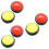 6 Pcs Game Answer Buzzer With Red Yellow Two Foot Switch And Led Light 7