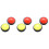 6 Pcs Game Answer Buzzer With Red Yellow Two Foot Switch And Led Light 4