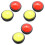 6 Pcs Game Answer Buzzer With Red Yellow Two Foot Switch And Led Light 3