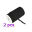 2Pcs Diy Stretch Knitting Elastic Spool Cord Bands Black 4
