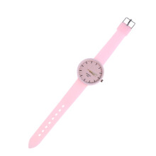 3Pcs Silicone Luminous Women's Simple Sports Watch Pink