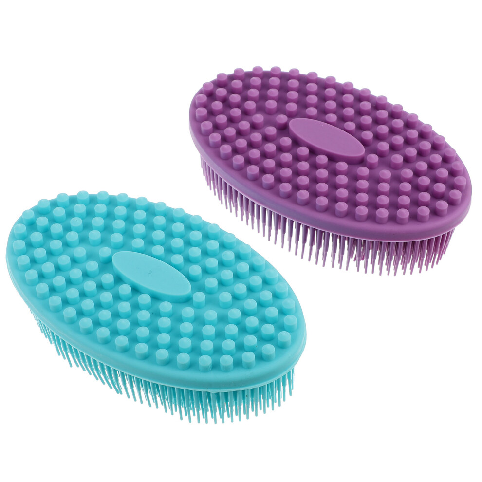 6 Pcs Baby Bath Soft Brush Silica Gel Body Bath Brush Happyyami