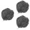 3Pièces Perruques Costume Gris Et Authentique 8