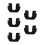 10 Pcs Shelf Hook Clip Pivot Mount Rack Rear Bracket Set For 10