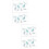 4 Pcs Lovely Cat Shape Rainbow Electrostatic Removable Glass Stickers 8