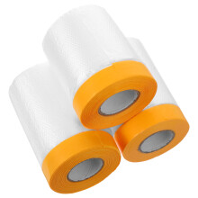 Worgeous Automotive Paint Tape Paint Masking Film Rectangular 3 Rolls