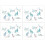 4 Pcs Lovely Cat Shape Rainbow Electrostatic Removable Glass Stickers 3