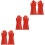 3Pairs Durable Red Rubber Electrical Insulated Gloves for Lineman Work 6