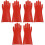 3Pairs Durable Red Rubber Electrical Insulated Gloves for Lineman Work 4