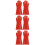 3Pairs Durable Red Rubber Electrical Insulated Gloves for Lineman Work 8