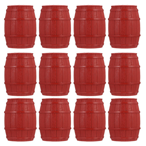 36 Pcs Pirate Barrel Model Wine Barrel Pvc Pirate
