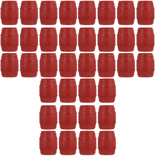 36 Pcs Pirate Barrel Model Wine Barrel Pvc Pirate 2