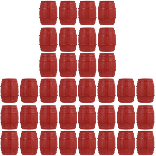 36 Pcs Pirate Barrel Model Wine Barrel Pvc Pirate 1