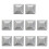 5 Pcs Adjustable Post Cap Square Steel Fence Posts Child Baby 1