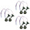 6 Pcs Mini Railroad Signal Lamp For Sand Table Decor 8