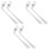 6 Pcs Angled Forks For Elderly Eating Assistance Left 5