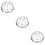 3Pcs Durable Metal Detector Covers Silver Fire Sprinkler Guards 11