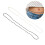 6Pz Collana Vita Elastica Perline Vacanza 8