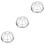 3Pcs Durable Metal Detector Covers Silver Fire Sprinkler Guards 7
