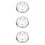 3Pcs Durable Metal Detector Covers Silver Fire Sprinkler Guards 10