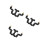 3Pcs Black ABS Misting Nozzles Rotating Spray Heads 5