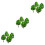 30 Pcs 3.0 Inch Green Scenery Landscape Model Tree 5