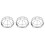 3Pcs Durable Metal Detector Covers Silver Fire Sprinkler Guards 6