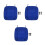 3Pcs Blue Plastic Bin Lid Replacement Heavy-Duty Trash Can Covers 4