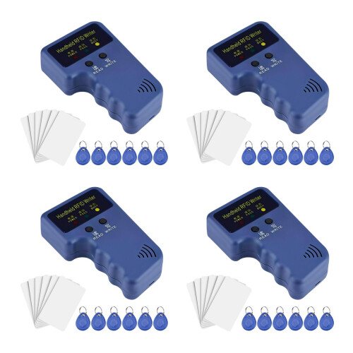 4Pcs Blue Rfid Copier ABS Handheld Portable Key Fob Duplicator 1