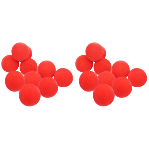 20 Pcs Red Sponge Balls For Tricks And Performances 2