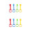 8 Pcs Pull Up Rings For Infant Toddler Kids Walking Exercise Support 6
