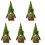 5Pcs Succulent Gnome Plush Doll Decor For Table And Desktop 4