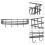 3 Pcs Punch Free Wall Storage Rack Iron Shelf For Kitchen Bathroom 3