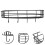 3 Pcs Punch Free Wall Storage Rack Iron Shelf For Kitchen Bathroom 2