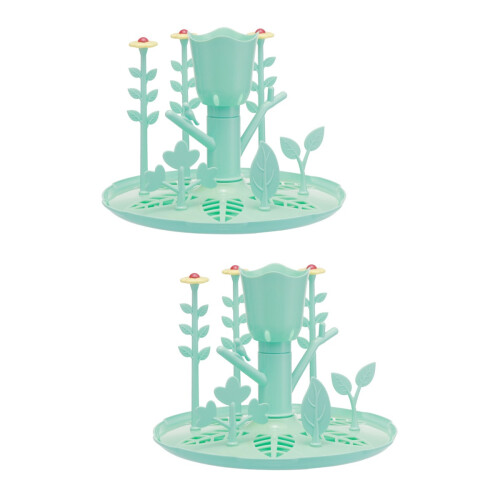 2 Pcs Baby Bottle Drying Rack Feeding Cup Storage Stand 2