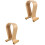 2pcs Headphone Display Hanger Desk Walnut Headphone Stand 3